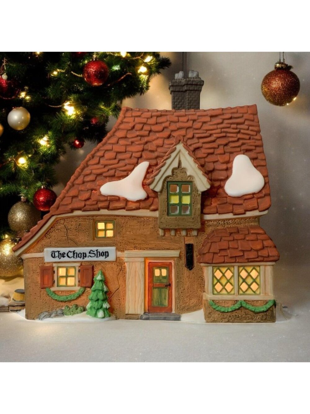 Dept 56 The Chop Shop, Dickens Village Lighted Christmas Decoration from 1995